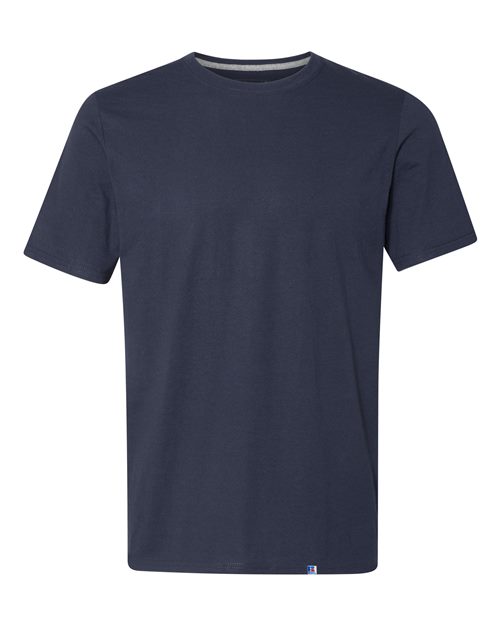 Russell Athletic Dri Power® CVC Performance T-Shirt 64STTM Navy Custom Embroidered Business Logo