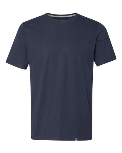 Russell Athletic Dri Power® CVC Performance T-Shirt 64STTM Navy Custom Embroidered Business Logo