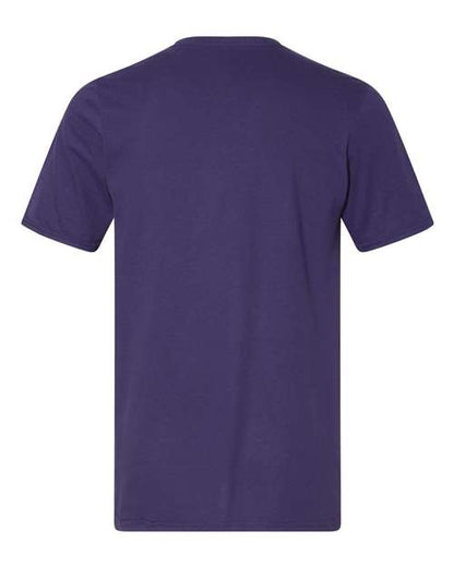 Russell Athletic Dri Power® CVC Performance T-Shirt 64STTM Purple Custom Embroidered Business Logo