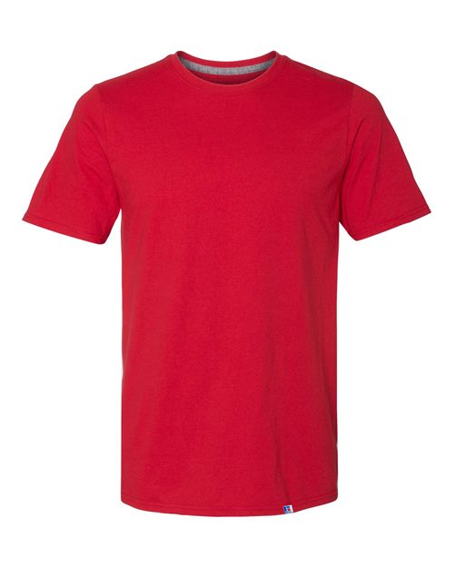 Russell Athletic Dri Power® CVC Performance T-Shirt 64STTM True Red Custom Embroidered Business Logo