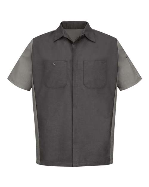 Red Kap Men's Tall Short Sleeve Automotive Crew Shirt SY20T