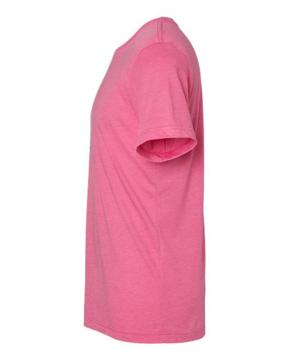 BELLA + CANVAS Triblend Tee 3413 Charity Pink Triblend Custom Embroidered Business Logo