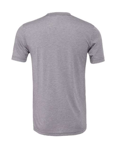 BELLA + CANVAS Triblend Tee 3413 Steel Blue Triblend Custom Embroidered Business Logo