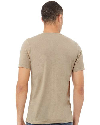 BELLA + CANVAS Triblend Tee 3413 Tan Triblend Custom Embroidered Business Logo