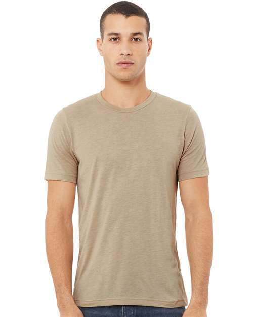 BELLA + CANVAS Triblend Tee 3413 Sunset Triblend Custom Embroidered Business Logo