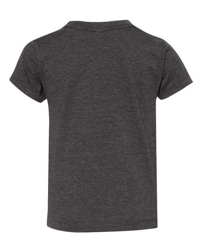BELLA + CANVAS Toddler Jersey Tee 3001T Dark Grey Custom Embroidered Business Logo