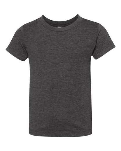 BELLA + CANVAS Toddler Jersey Tee 3001T Dark Grey Custom Embroidered Business Logo