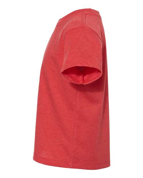 BELLA + CANVAS Toddler Jersey Tee 3001T Heather Red Custom Embroidered Business Logo