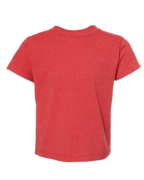 BELLA + CANVAS Toddler Jersey Tee 3001T Heather Red Custom Embroidered Business Logo