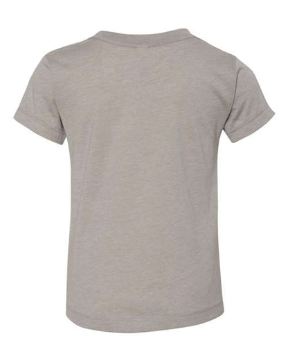 BELLA + CANVAS Toddler Jersey Tee 3001T Heather Stone Custom Embroidered Business Logo