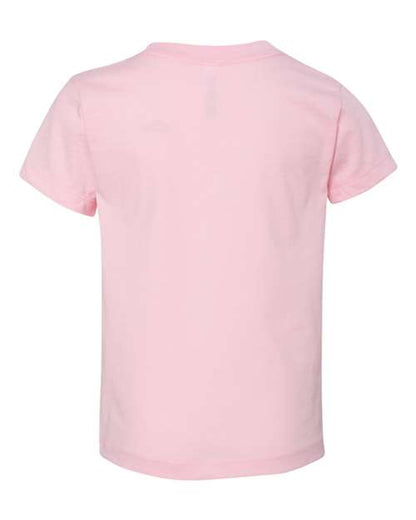 BELLA + CANVAS Toddler Jersey Tee 3001T Pink Custom Embroidered Business Logo