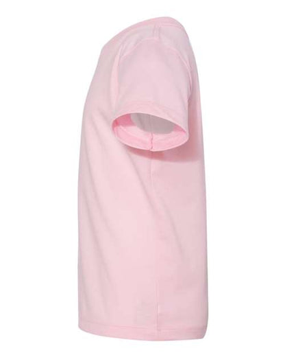 BELLA + CANVAS Toddler Jersey Tee 3001T Pink Custom Embroidered Business Logo
