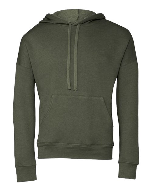 BELLA + CANVAS Sponge Fleece Drop Shoulder Hoodie 3729 Custom Embroidered Business Logo