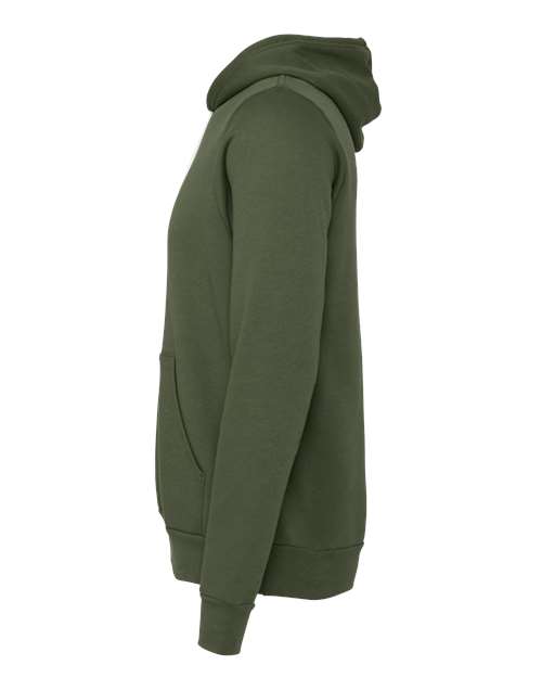 BELLA + CANVAS Sponge Fleece Hoodie 3719 Military Green Custom Embroidered Business Logo
