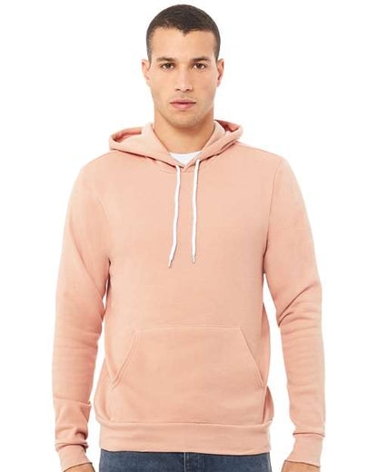 BELLA + CANVAS Sponge Fleece Hoodie 3719 Orange Custom Embroidered Business Logo