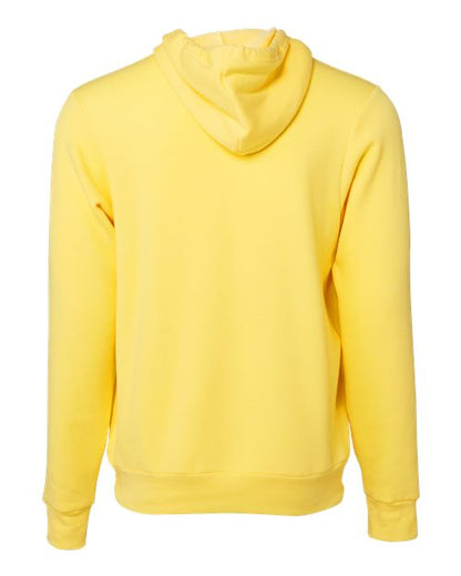 BELLA + CANVAS Sponge Fleece Hoodie 3719 White Custom Embroidered Business Logo