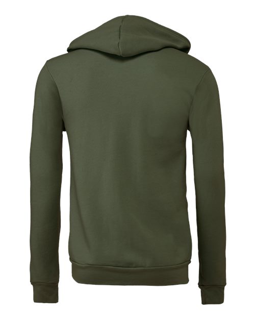 BELLA + CANVAS Sponge Fleece Full-Zip Hoodie 3739 Military Green