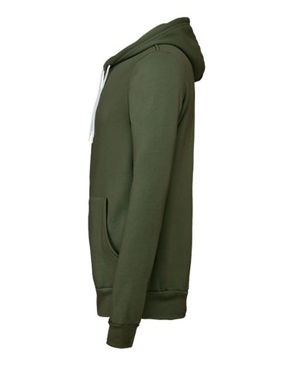 BELLA + CANVAS Sponge Fleece Full-Zip Hoodie 3739 Military Green