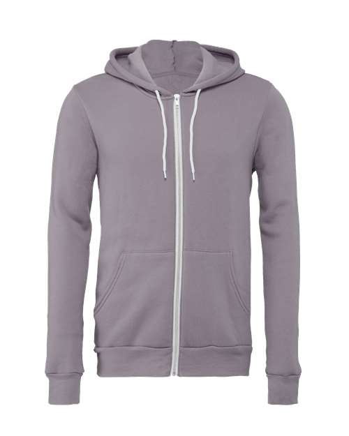 BELLA + CANVAS Sponge Fleece Full-Zip Hoodie 3739 Storm