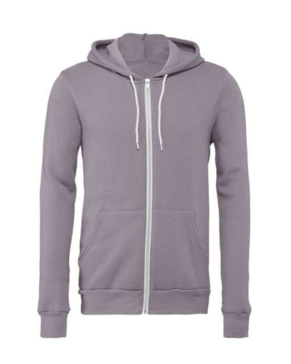 BELLA + CANVAS Sponge Fleece Full-Zip Hoodie 3739 Storm