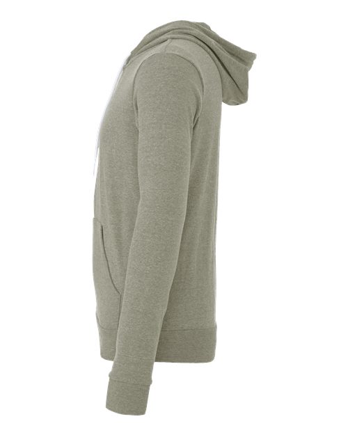 BELLA + CANVAS Sponge Fleece Full-Zip Hoodie 3739 Heather Stone