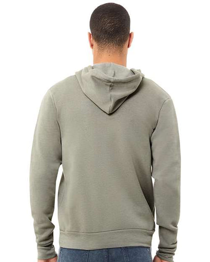 BELLA + CANVAS Sponge Fleece Full-Zip Hoodie 3739 Heather Stone