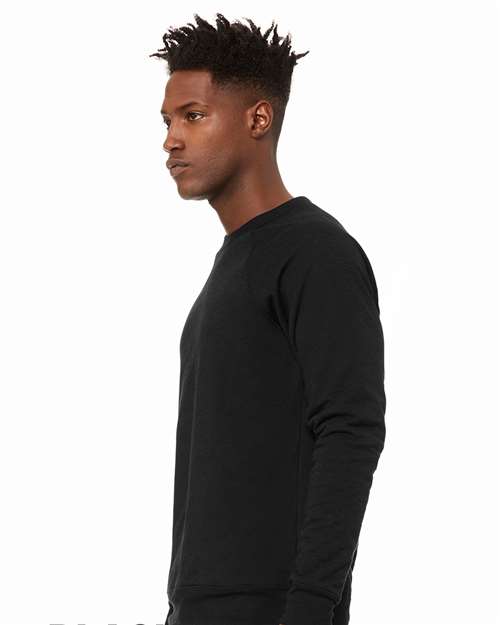 BELLA + CANVAS Sponge Fleece Raglan Crewneck Sweatshirt 3901 Custom Embroidered Business Logo