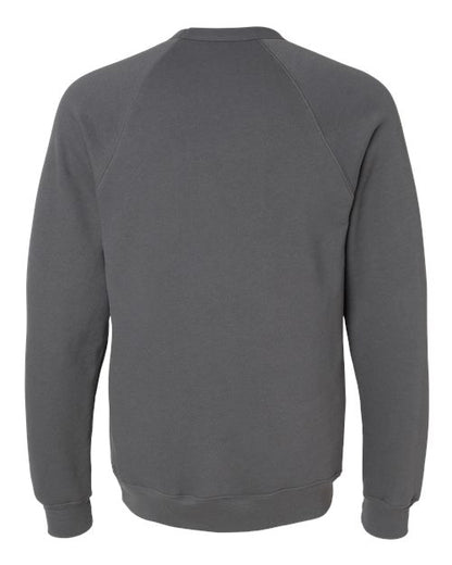 BELLA + CANVAS Sponge Fleece Raglan Crewneck Sweatshirt 3901 Custom Embroidered Business Logo