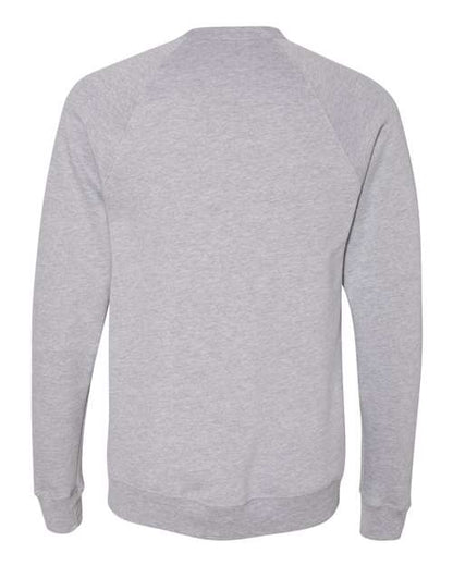 BELLA + CANVAS Sponge Fleece Raglan Crewneck Sweatshirt 3901 Custom Embroidered Business Logo