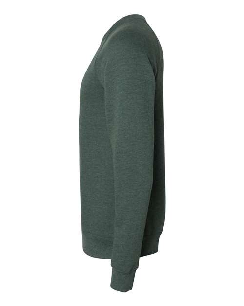 BELLA + CANVAS Sponge Fleece Raglan Crewneck Sweatshirt 3901 Heather Forest