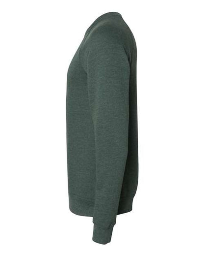 BELLA + CANVAS Sponge Fleece Raglan Crewneck Sweatshirt 3901 Heather Forest