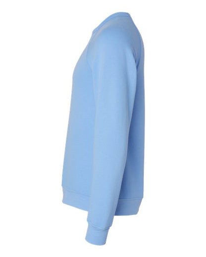 BELLA + CANVAS Sponge Fleece Raglan Crewneck Sweatshirt 3901 Carolina Blue