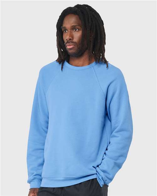BELLA + CANVAS Sponge Fleece Raglan Crewneck Sweatshirt 3901 Custom Embroidered Business Logo