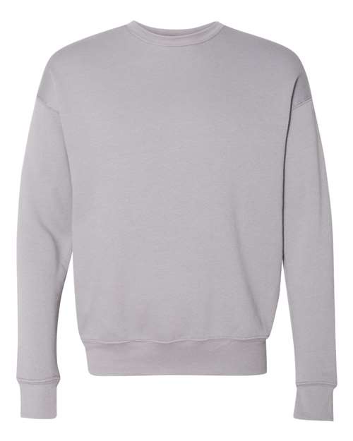 BELLA + CANVAS Sponge Fleece Drop Shoulder Crewneck Sweatshirt 3945 Custom Embroidered Business Logo