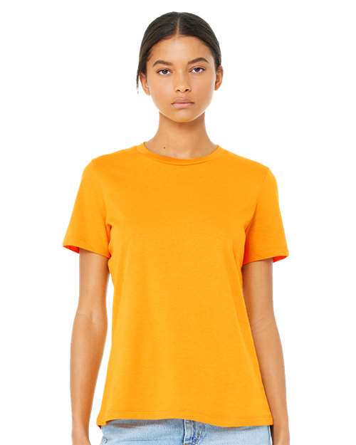 BELLA + CANVAS Women’s Relaxed Jersey Tee 6400 Custom Embroidered Business Logo
