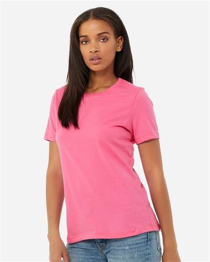 BELLA + CANVAS Women’s Relaxed Jersey Tee 6400 Charity Pink