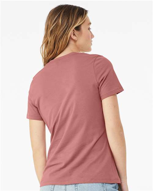 BELLA + CANVAS Women’s Relaxed Jersey Tee 6400 Custom Embroidered Business Logo