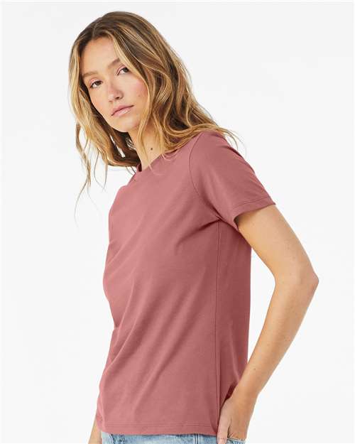 BELLA + CANVAS Women’s Relaxed Jersey Tee 6400 Custom Embroidered Business Logo