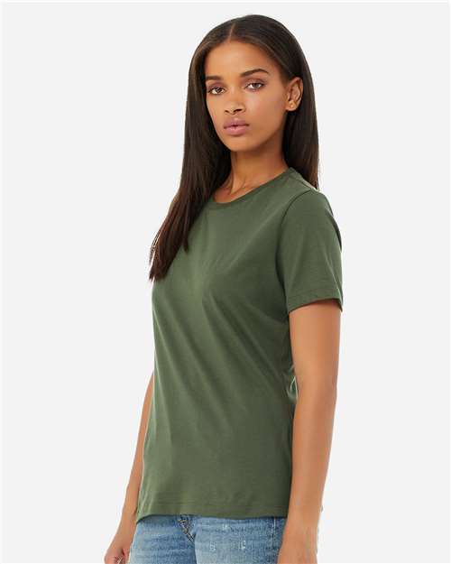 BELLA + CANVAS Women’s Relaxed Jersey Tee 6400 Military Green