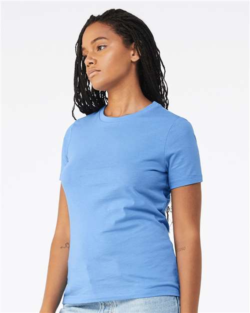 BELLA + CANVAS Women’s Relaxed Jersey Tee 6400 Custom Embroidered Business Logo