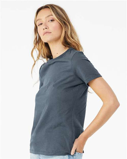 BELLA + CANVAS Women’s Relaxed Jersey Tee 6400 Custom Embroidered Business Logo