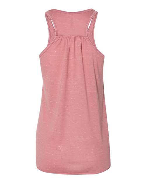 BELLA + CANVAS Women's Flowy Racerback Tank 8800 Mauve Marble