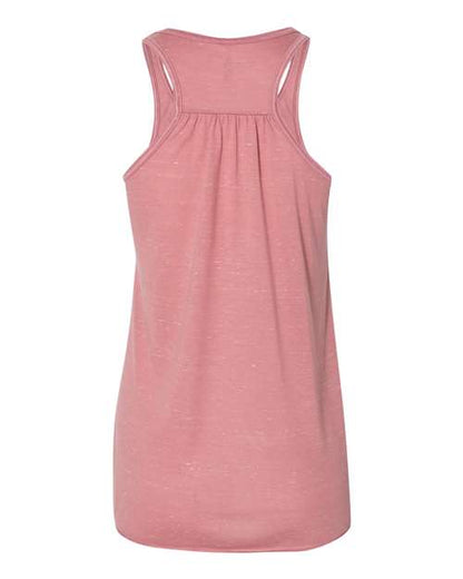 BELLA + CANVAS Women's Flowy Racerback Tank 8800 Mauve Marble
