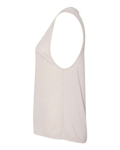 BELLA + CANVAS Women's Flowy Scoop Muscle Tank 8803 Heather Dust