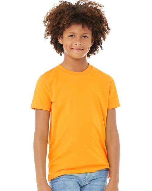 BELLA + CANVAS Youth Jersey Tee 3001Y Forest Custom Embroidered Business Logo