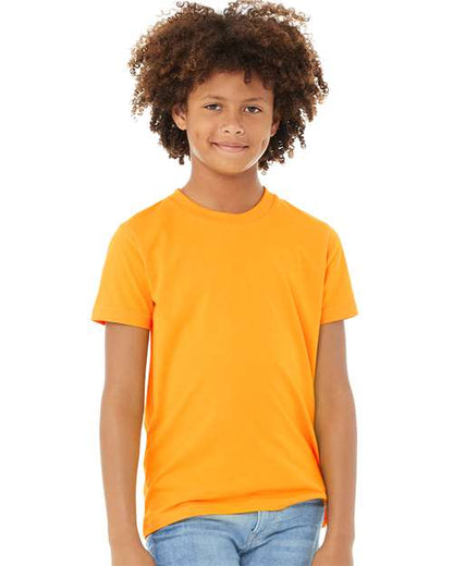 BELLA + CANVAS Youth Jersey Tee 3001Y Forest Custom Embroidered Business Logo