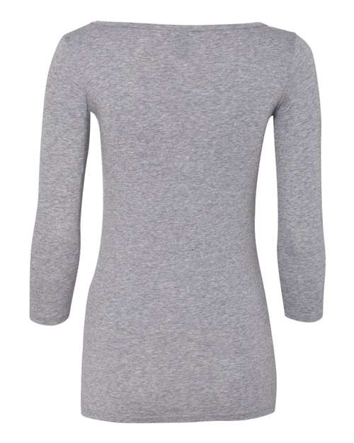 Anvil Women’s Stretch Three-Quarter Sleeve T-Shirt 2455L