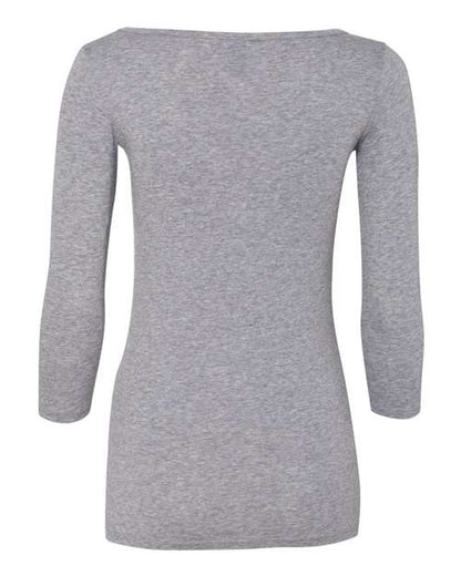 Anvil Women’s Stretch Three-Quarter Sleeve T-Shirt 2455L