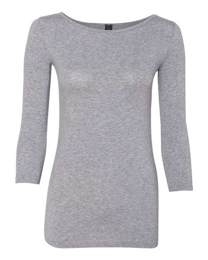 Anvil Women’s Stretch Three-Quarter Sleeve T-Shirt 2455L