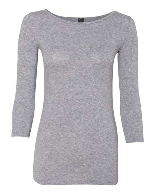 Anvil Women’s Stretch Three-Quarter Sleeve T-Shirt 2455L